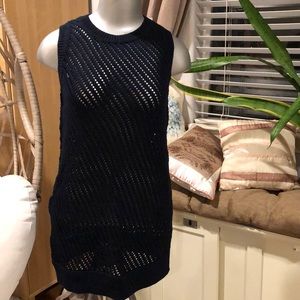 Vince mesh stitch tank XXS blue (sw1)
